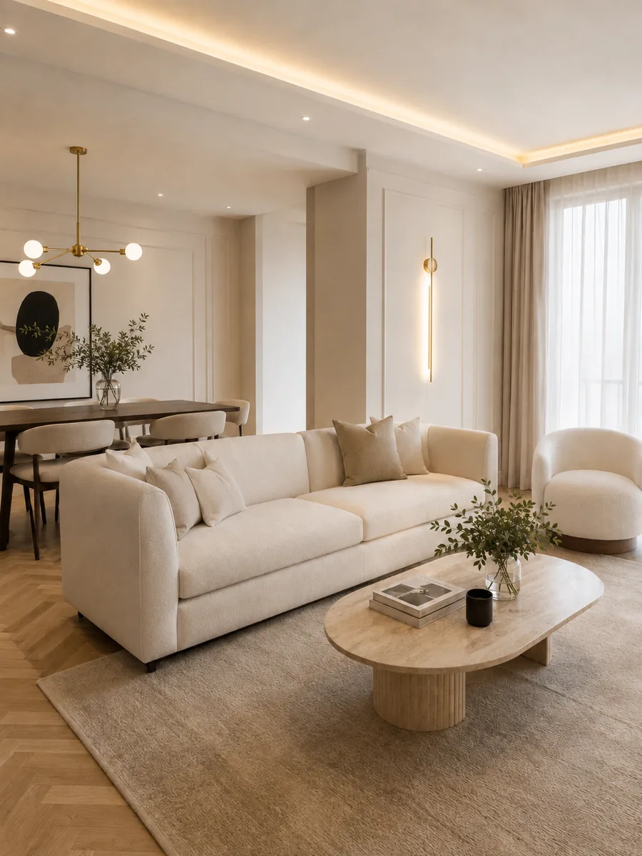 Salón comedor interiorismo Salamanca